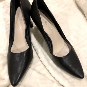 Frank Sarto black leather pumps